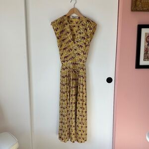 Zara Printed Dress - Yellow with Print